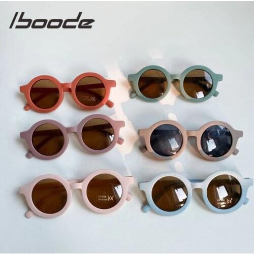Childrens Colors Fashion Round Sunglasses Boy Girls Vintage Sunglasses UV Protection Classic Kids Eyewear Travel Party Eyeglass