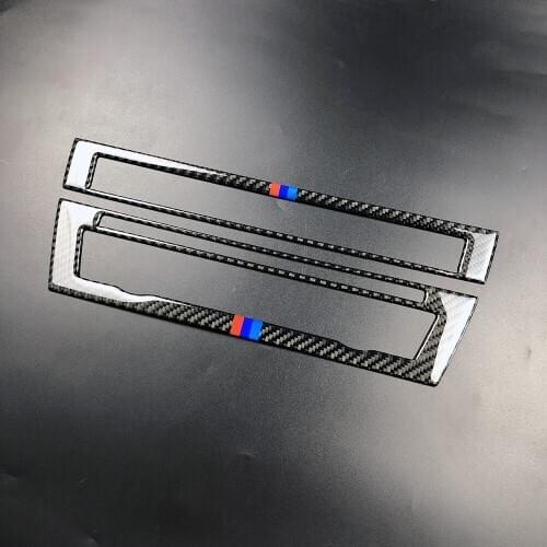 For BMW 5 series F10 2011-2017 carbon fiber CD control panel Frame stickers outlet modification Car styling Interior accessories