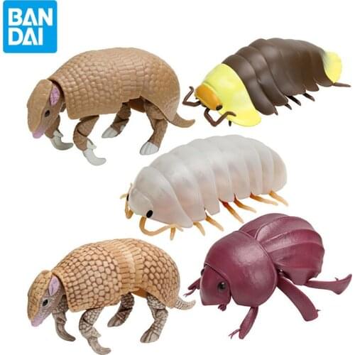 Bandai Figure Model Gacha Insects Series Armadillo and Others Collectible New Length 14cm Action Vivid Doll Childrens Toy Gift