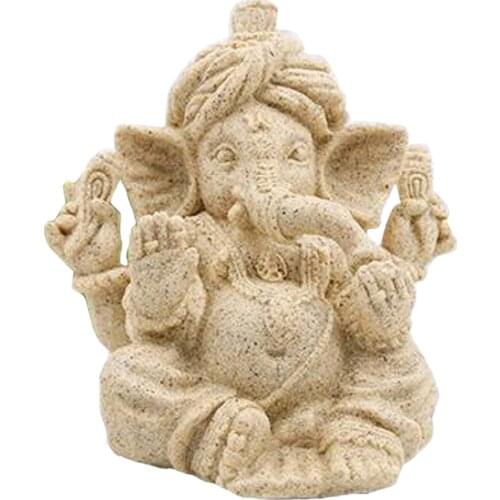 Ganesha Statue Hand Carved The Hue Sandstone Buddha God Joss Statue - Various