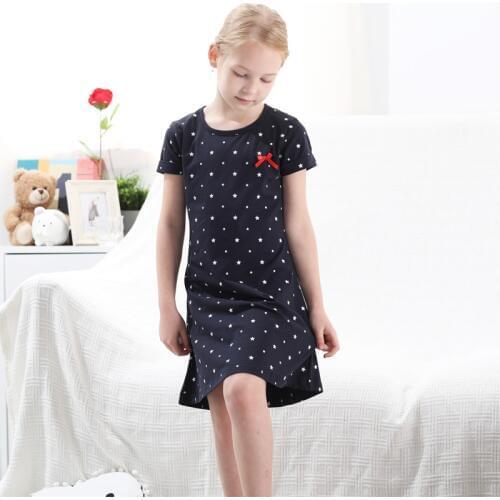 Beloved Angel Baby Girls Summer Dress Kids Clothes Star Pattern Princess Dress Children Cotton Tunic Toddler Dresses for Girl