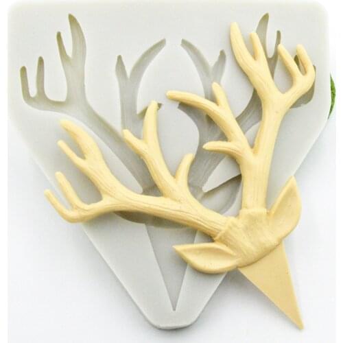 Luyou 1pcs Plum antlers lace silicone mold cake molds cake decorating tools fondant chocolate gumpaste mold FM1910