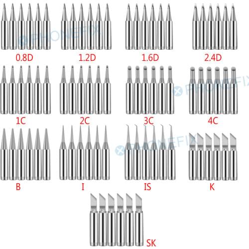 900M T Soldering Iron Tips Pure Copper Soldering Iron Head Set DIY Electric Soldering Iron Replacement Tip Welding Repair