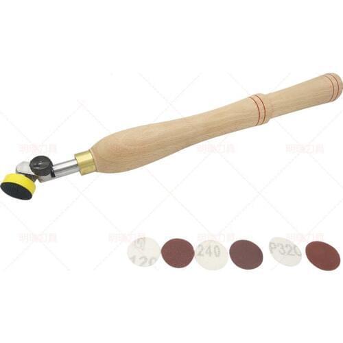 New Wood Sanding Tool with Sanding Disc for Wood Bowl Lathe Wood Turning Tool Woodworking