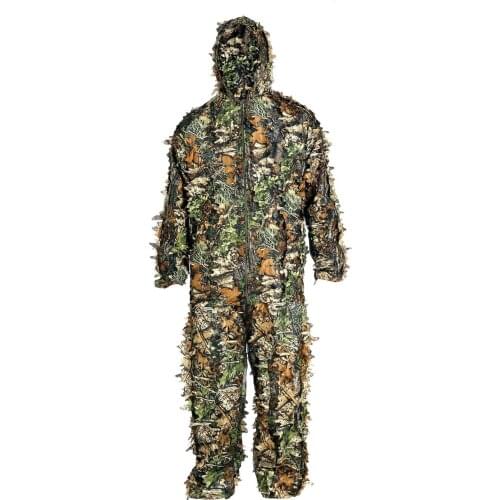 Hunting Clothes New 3D Maple Leaf Bionic Ghillie Suits Yowie Sniper Camouflage Clothing Jacket And Pants