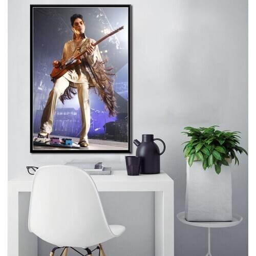 Prince Rogers Nelson Black White Rock Posters And Prints Canvas Painting Wall Art Picture Vintage Decorative Home Decor Plakat