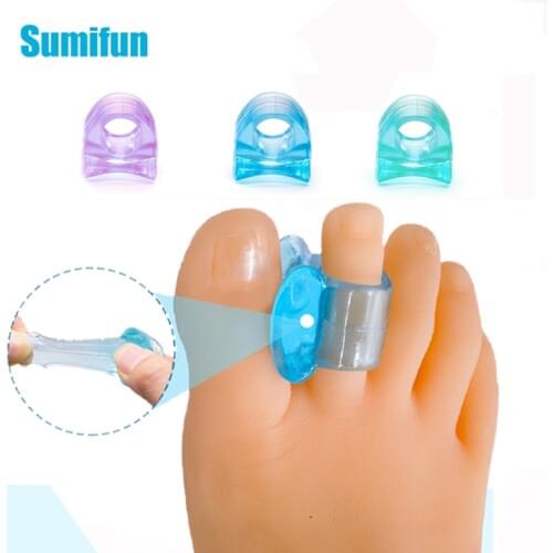 2pc Soft Silicone Big Gel Toe Separator Hallux Valgus Orthotics Thumb Corrector Protector Foot Care Tool Pedicura Finger Support