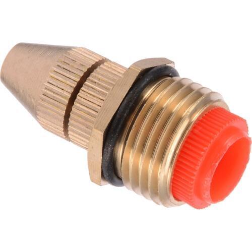 1/2 Inch Adjustable Garden Brass Spray Nozzle Irrigation Water Sprinkler Connector Thread Lawn Atomizing Nozzle MAYITR