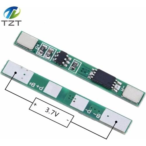 TZT 5PCS/LOT 1S 3.7V 3A li-ion BMS PCM battery protection board pcm for 18650 lithium ion li battery