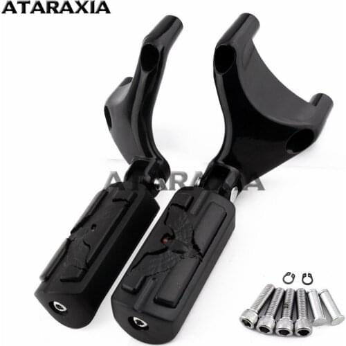 Bike Motorcycle Rear Passenger Footrests Footpegs W/ Mounting Brackets Mounts Kit For Harley Sportster Iron XL883 1200 2004-2013