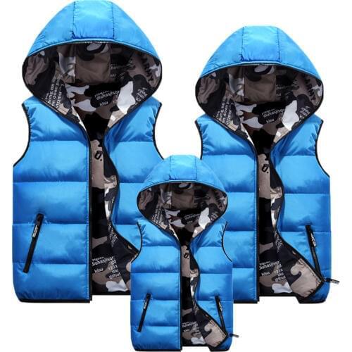 B Men Camouflage Vest Hooded Super Warm Winter Jackets Vest Two Side Slim Down Waistcoat Windbreaker Cool Chaleco plus size4XL