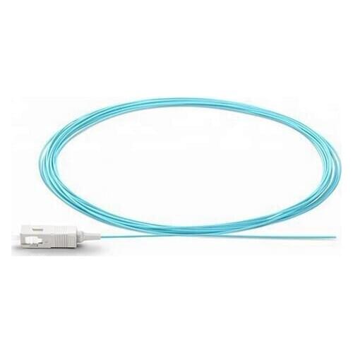 0.9mm Simplex PVC 10 Gigabit Multimode OM3 SC UPC Fiber Optic Pigtail Free shipping Buy more and save more