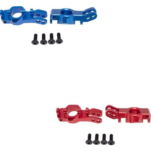 2Pcs Aluminum Front / Rear C Hub Stub Axle Carriers for 1/10 Redcat Blackout XTE SC XBE (Pro) Upgrade Parts