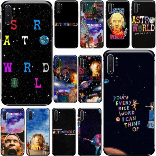 Travis Scott Astroworld Phone Case For Samsung Galaxy S8 S9 S10 Plus S10E Note 3 4 5 6 7 8 9 10 Pro Lite cover