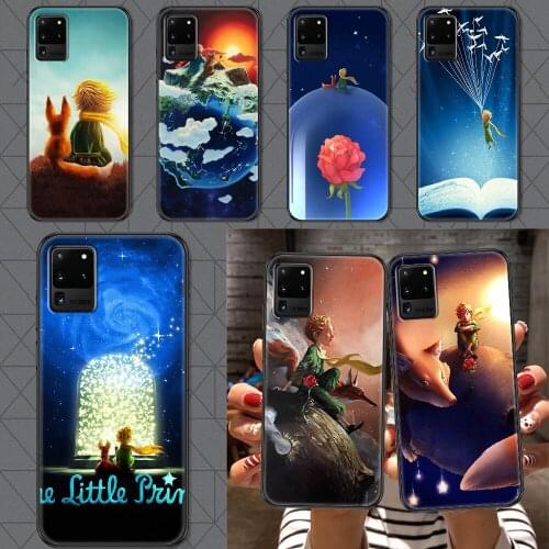 The Little Prince Cartoon Phone case For Samsung Galaxy Note 4 8 9 10 20 S8 S9 S10 S10E S20 Plus UITRA Ultra black fashion cover