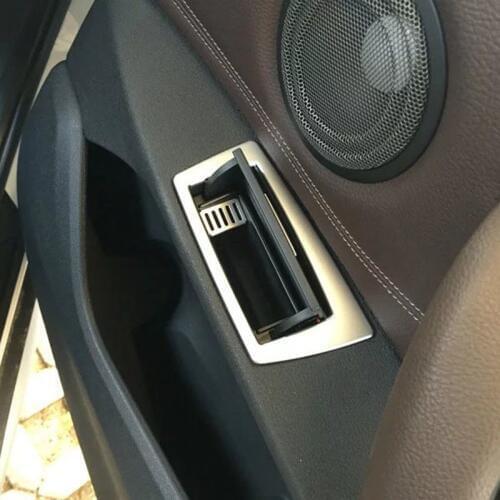 For BMW X1 2016 2017Left-driving Interior New Car Accessories ABS Chrome Cigarette Box cover trim