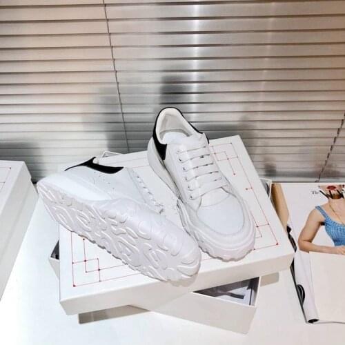 Casual Sneakers Femme Thick Sole Dad shoes Lace Up Platform Shoes Women White Zapatillas Plataforma Ladies Flat Buffalo Shoes