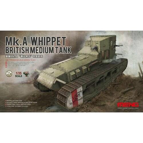 Meng TS-021 Model 1/35 British Medium Tank Mk.A Whippet BRAND NEW Model kit