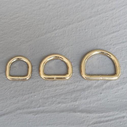 1 Pcs 15mm/20mm/25mm/30mm Metal High Quality Hand Bag Purse Strap Belt Dog Collar Chain Web D Ring Buckle DIY Accessories