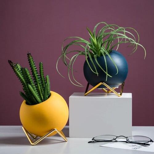 Mini Ceramic Pot Succulent Pots Balcony Decorations Desktop Decor Plant Nordic Morandi Flowerpot Garden Colorful Flower Pot