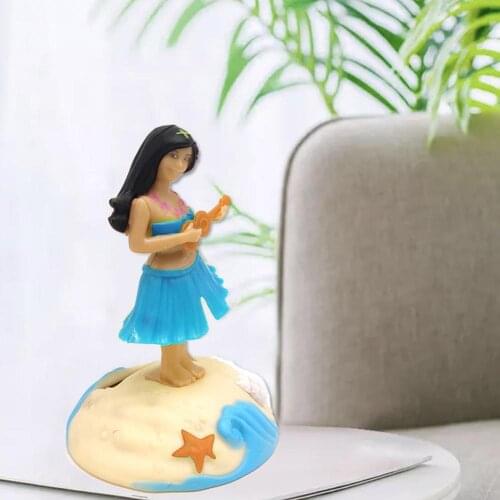 Fashion Solar Powered Dancing Girl Dancing Solar Girl Toys Car Decor Kids Toys Gift Beauty Grass Skirt Swing Dancer Toy