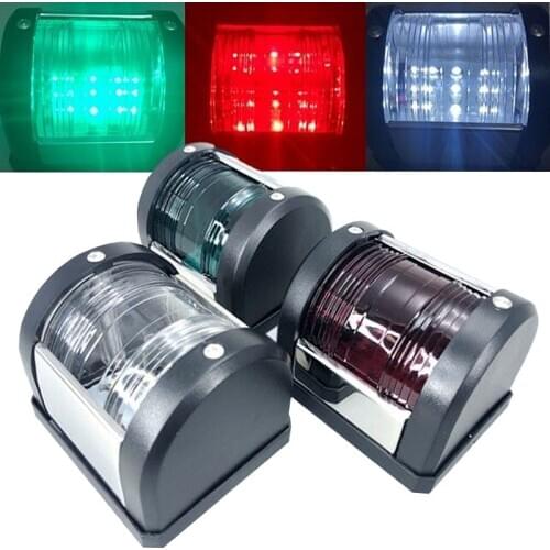 Marine Boat LED Navigation Light Green Starboard Red Port White Stern