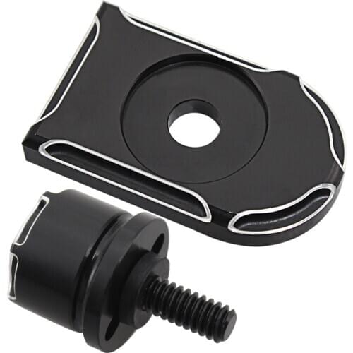 Motorcycle Rear Fender Seat Bolt Tab Screw Knob Cover For Harley Sportster XL Dyna Bob Softail Fat Boy Touring Glide 96-20