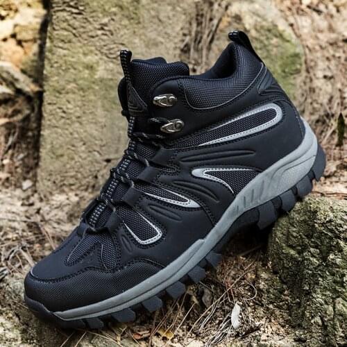 Outdoor Men Hiking Shoes Mesh Breathable Tactical Combat Army Boots Desert Training Sneakers Anti-Slip Trekking Shoes