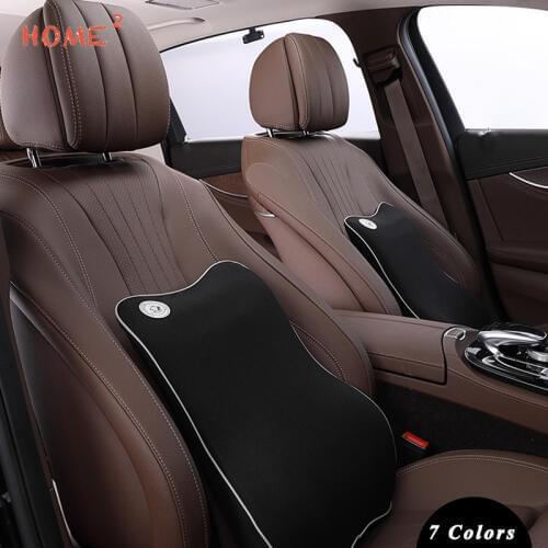 Car Seat Cushion Memory Foam Massage Lumbar Support Pillow for BMW e46 Tesla Citroen Nissan LADA Hyundai Toyota Audi Car Styling