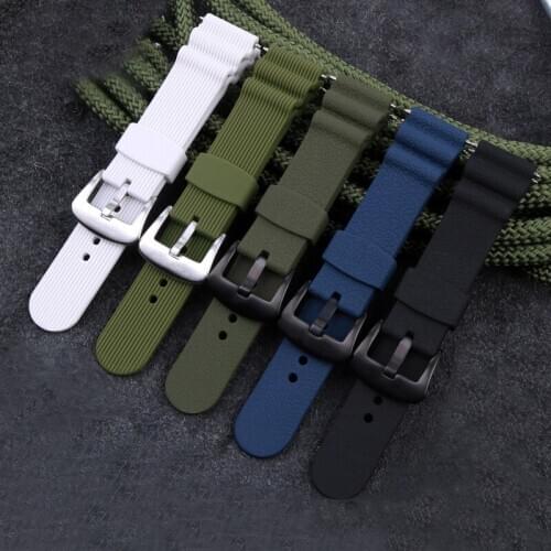 2020 fluororubber watchband 22mm Silicone Rubber bracelet for omega seiko longines rolex watches band brand sport watch strap