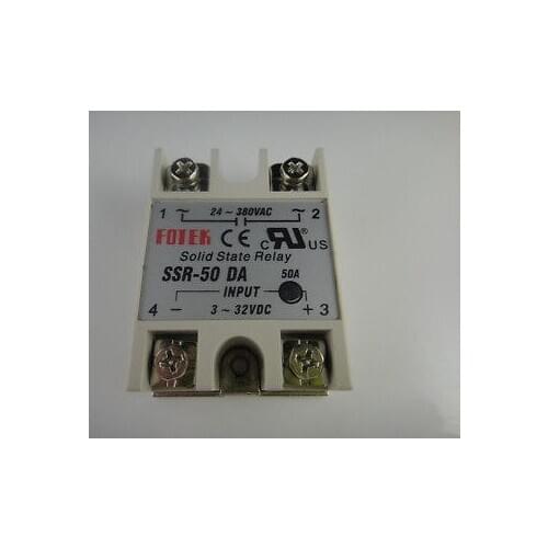 Solid State Relay SSR-50DA 50A 24-380VAC + Heat Sink