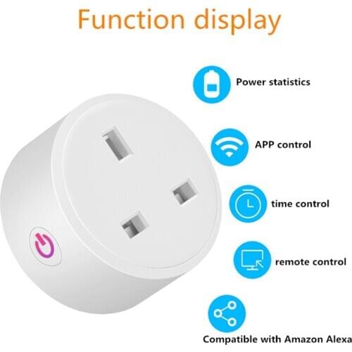 UK Smart Plug Mini WiFi Outlet Works with Alexa Google Home No Hub Required Remote Control Your Home Appliances from Anywhere