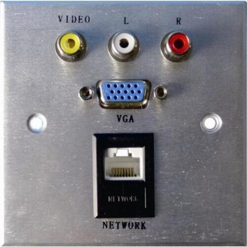 High quality RCA /audio multifunctional information av socket aluminum material for hotel durable week connector 10 pcs/set