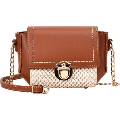 2021 Fashion Straw Woven Women Torridity Beach Small Handbags Ladies Shoulder Crossbody Bags