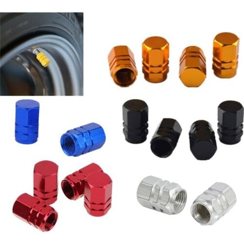 4PCS Car Wheel Plugs Valve Tire Caps Tires Tapa Valvula Moto Wheel Caps Theftproof Aluminum Car Wheel Valve Cap Air Valve Caps