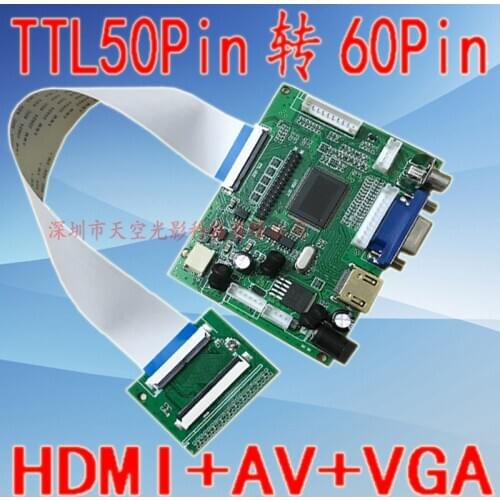 7 Inch 8 Inch 9 Inch 10 Inch LVDS to TTL50P/60P/40P/30P LCD Display Driver Board Car AV