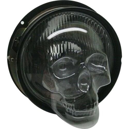 Skull Lampshade Car Headlight Lens Glass Lampcover Cover Funny Durable Light Decoration For Car