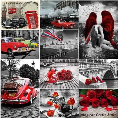 5D Diy Diamond Painting Travel City Landscape Embroidery Full Drill Rhinestones Cross Stitch Kit Angel Mosaic Picture Home Decor