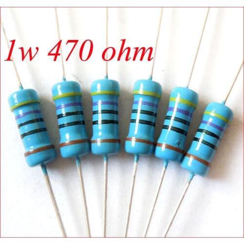 BGD23465KM 1w 470 470R ohm 100% original brand new Fixed Resistor Metal Film Resistors Resistance +/- 1% (200pcs)