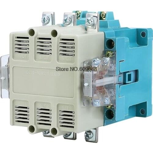 CJ20 AC Contactor CJ20-63A 3 Phase Single Phase CJ20-63 380V 220V Silver Conact