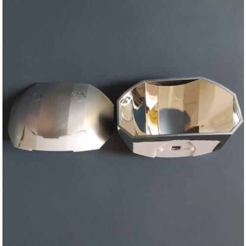 ECI-67 Bicycle Light Reflective Cup, Size: 67X31.5X39.4mm, Suitable for: CREE XPE , Angle: 45 , Aluminum Coating , PMMA