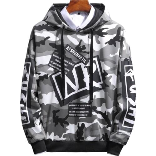Grandwish Mens Camouflage Hoodies