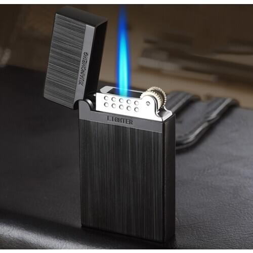Loudly The New Torch/Turbo Lighter Flint Gas Lighter Metal Cigarette Lighters Cigar Smoking Accessories Gadgets for Men