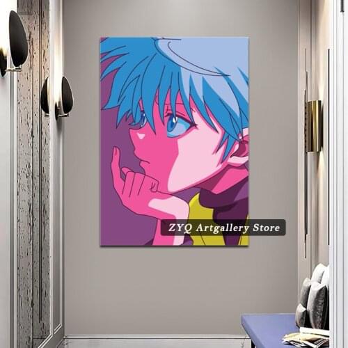 Killua HxH Pop Art Hunter x Hunter Poster And Prints Anime Canvas Painting Decor Wall Art Prints Modular Unique Pictures