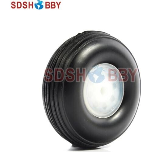 RC Airplane PU wheel with plastic hub 1.25'' (D31.75 x H13 x 2mm)