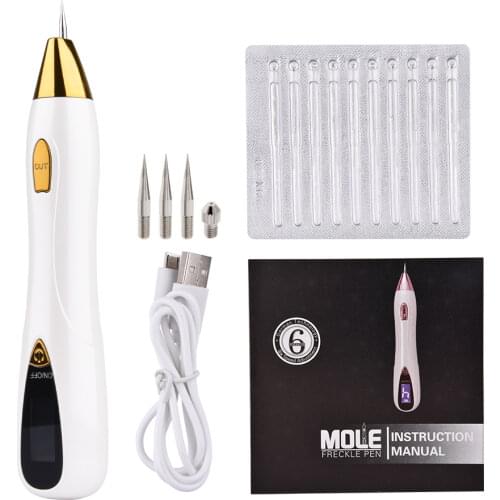 Laser Mole Removal Pen Wart Plasma Remover Tool Beauty Skin Care Corn Freckle Tag Nevus Dark Age Sweep Spot Tattoo Electric Set