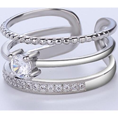 Newest silver color 8mm wide ring for women men free size.fashion tree lines ring with Cubic Zirconia,Open Adjustable Rings