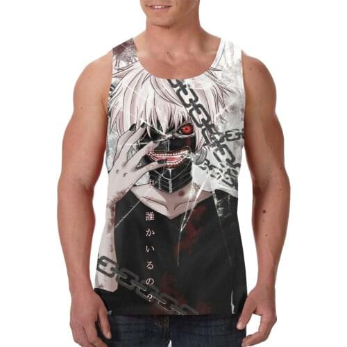 New gyms clothing bodybuilding tank top bodybuilder mens Tokyo Ghouls tops singlet sleeveless singlet men