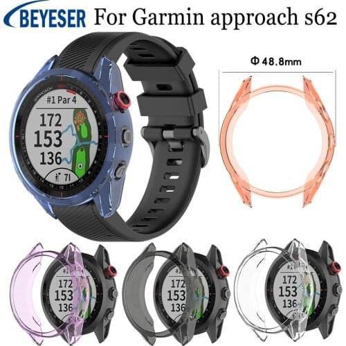 New Exquisite fitting Protective Case TPU Anti-fall Screen Cover Frame For Garmin approach s62 Protector Frame Protective Shell