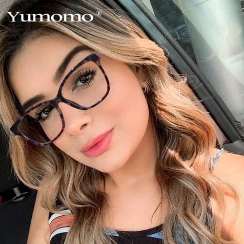 New Cat Eye Glasses Women Men Transparent Eyewear Brand Designer Vintage Clear Eyeglasses Optical Frame Anti Blue Light Oculos